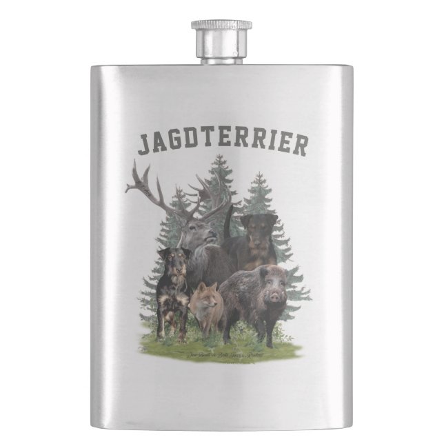 Cantil Jagdterrier Sticker Butker Chaveiro Café Mug Fla (Frente)