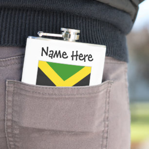 Cantil Jamaica e Bandeira Jamaicana com o Seu Nome