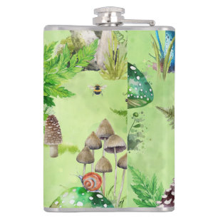 Cantil Jardim de Cogumelo com Aquarela