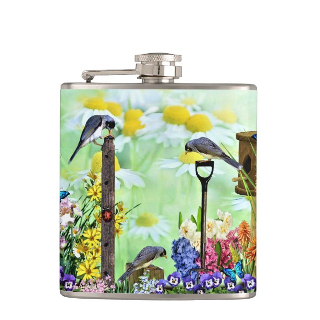 Cantil Jardim de Flores de Birdhouse (Frente)