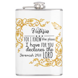 Cantil Jeremiah 29:11 Planejo Para Você Dourado.