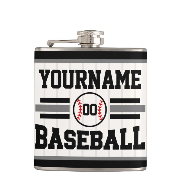 Cantil Jogador de beisebol retro personalizado NOME Equip (Frente)