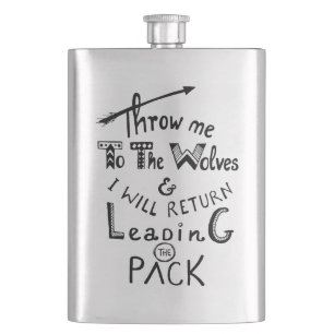 Cantil Jogue-me aos lobos! Citação motivacional