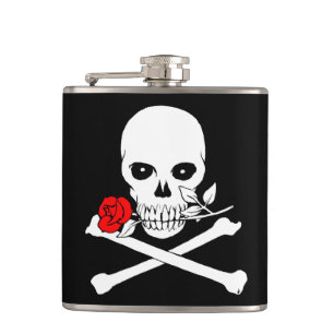 Cantil Jolly Roger (Rosa) Flask