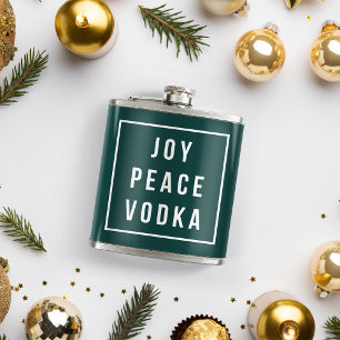 Cantil Joy Peace Vodka Feriado de Natal para Adultos En