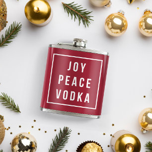 Cantil Joy Peace Vodka   Feriado vermelho e branco engraç