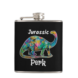 Cantil Jurassic Perk Dinossauro Colorido Preto