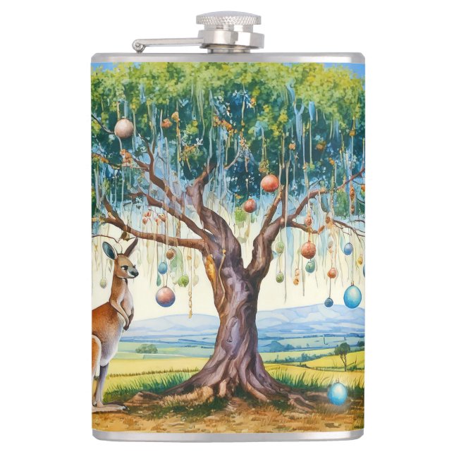 Cantil Kangaroo debaixo de uma árvore de natal (Frente)