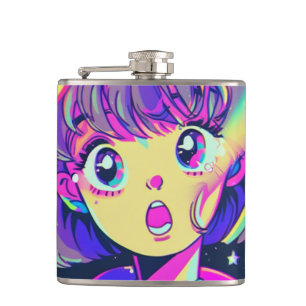 Cantil Kawaii Anime Girl Flask