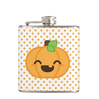 Cantil Kawaii Jack O Lanterna Pumpkin Flask