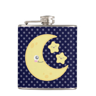 Cantil Kawaii Moon e Stars Flask
