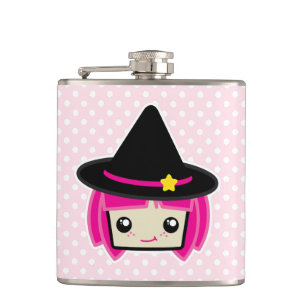 Cantil Kawaii Pink Haired Witold Flask