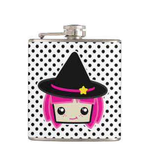 Cantil Kawaii Pink Haired Witold Flask
