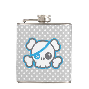 Cantil Kawaii Pirate Skull Flask