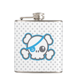 Cantil Kawaii Pirate Skull Flask