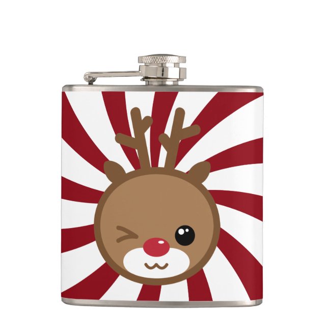 Cantil Kawaii Reindeer Flask (Frente)