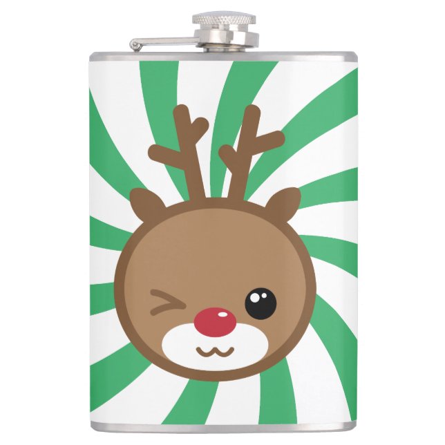Cantil Kawaii Reindeer Flask (Frente)