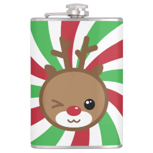 Cantil Kawaii Reindeer Flask