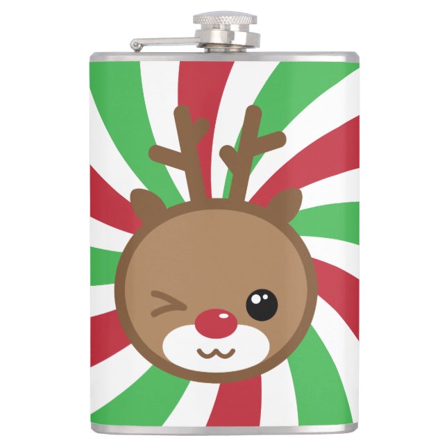Cantil Kawaii Reindeer Flask (Frente)