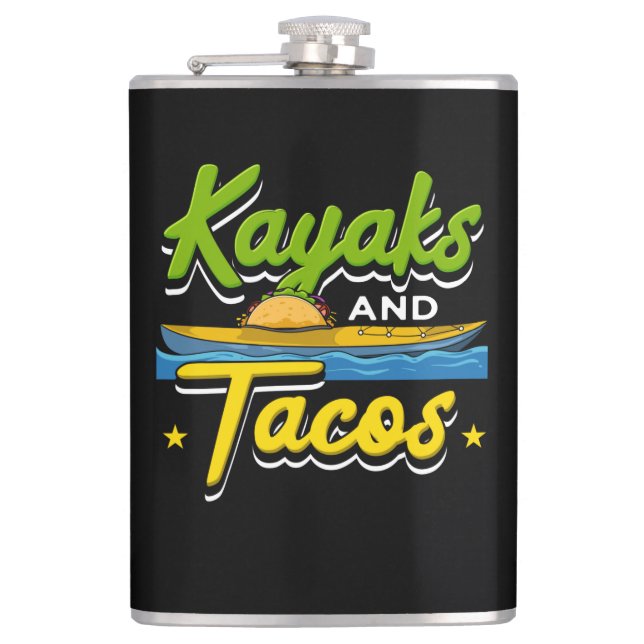 Cantil Kayaking - Kayaks e Tacos Engraçado Kayaking (Frente)
