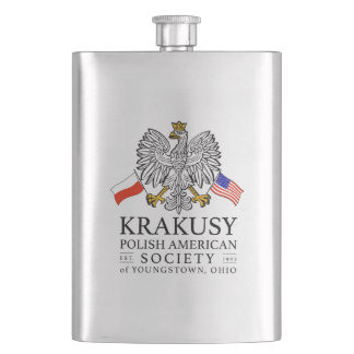 Cantil Krakusy Polonês American Society Flask