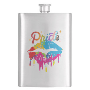 Cantil Lábios Pride Rainbow LGBTQ Perfuração de Lábio