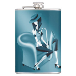 Cantil Lady Saxofonista - Faca de anca inspirada em jazz