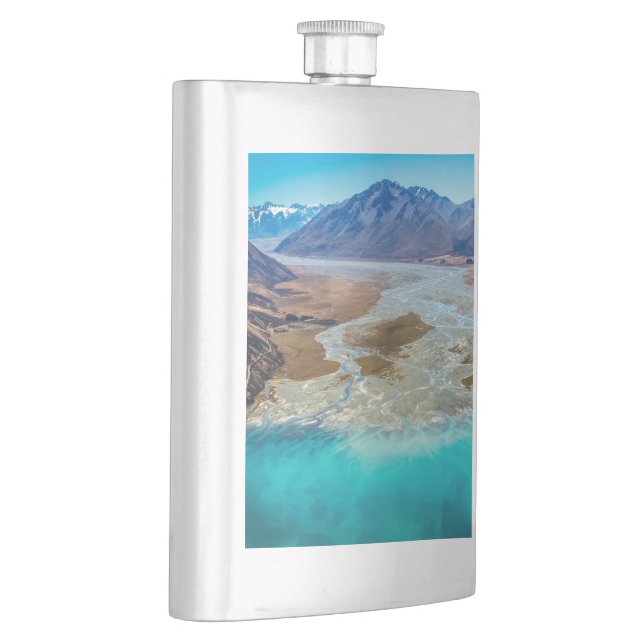Cantil Lago Tekapo e Alpes do Sul, Nova Zelândia (Direita)