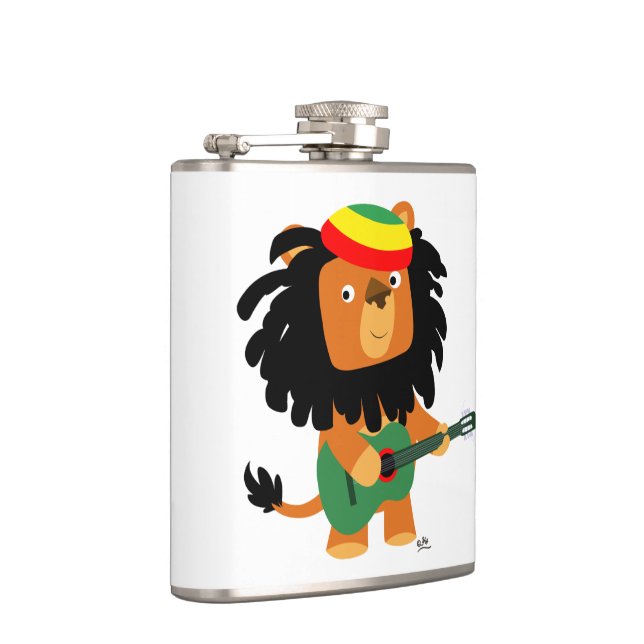 Cantil Leão de desenho bonito de Zion Hip Flask (Direita)