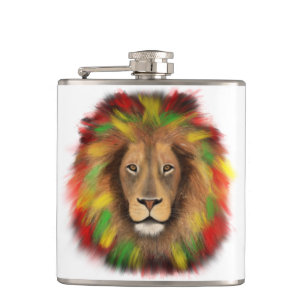 Cantil Leão de rasto vermelho-amarelo, desenho da Jamaica