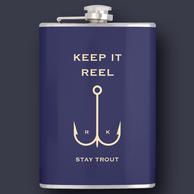 CANTIL LEGAL MANTER O MARINHO DIA DE OS PAIS AZUL DE PESC (COOL KEEP IT REEL FISHING FATHER'S DAY NAVY BLUE FLASK
)