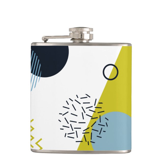 Cantil Legal, moderno, geométrico azul verde Memphis (Frente)