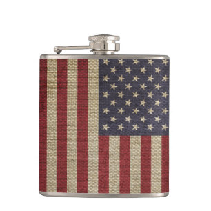 Cantil Legal trendy America flag burlap texture