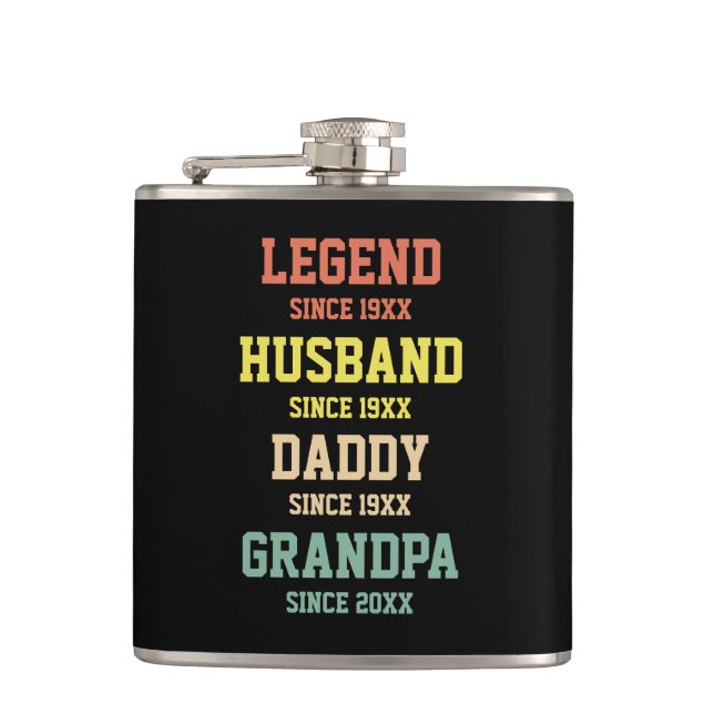 Cantil Legenda Retro Personalizada Avô Pai Marido (Frente)