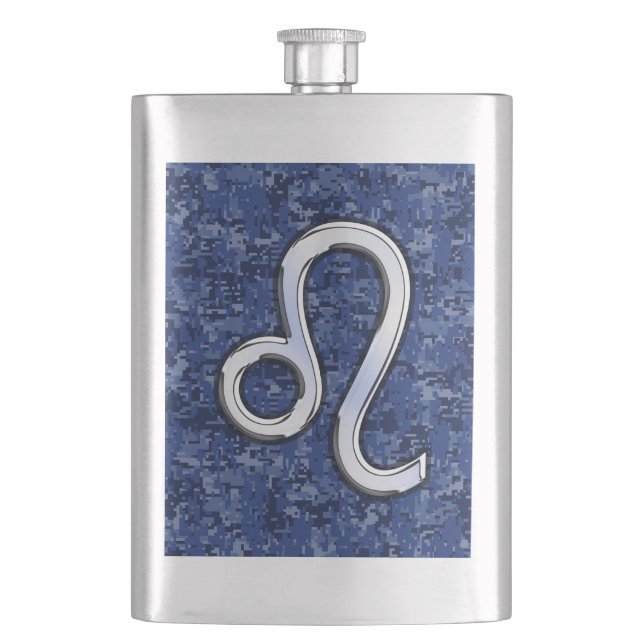 Cantil Leo Zodiac - Sinal no Marinho Blue Digital Camo (Frente)