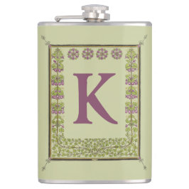 Cantil Letra Vintage Monograma Floral Frame Nouveau