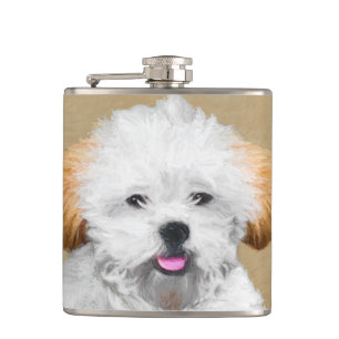 Cantil Lhasa Apso Puppy Painting - Arte De Cachorro Origi