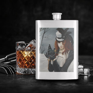 Cantil Libélula de Inverno Vitoriana Steampunk Chave Góti