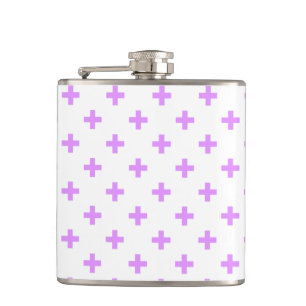 Cantil Lilac polka cruza em branco