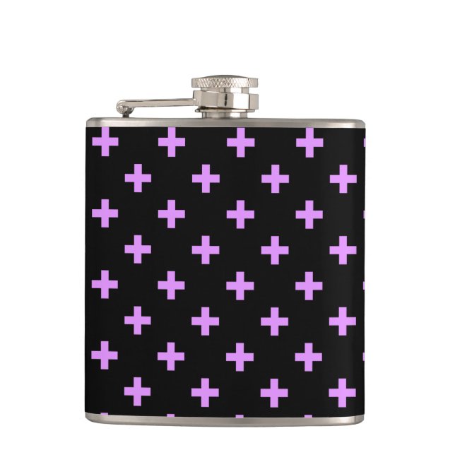 Cantil Lilac polka cruza em preto (Frente)