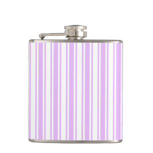 Cantil Lilac, púrpura e tiras doces brancas