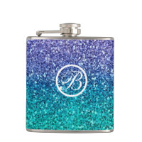 Lilás Roxo & Verde Água Téu Brilhante Glitter