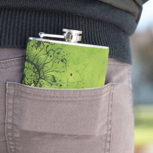 Cantil Lime Green Grunge com Acentos Pretos (In loco)