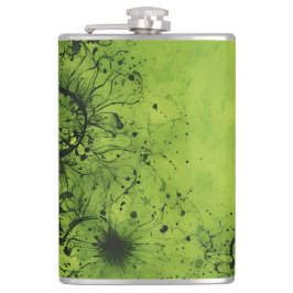 Cantil Lime Green Grunge with Black Accents