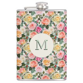 Cantil Lindas Rosas Florais Botânicas Monogramadas