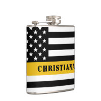 Linha Dourada Thin de Sinalizador 911 do Dispatche