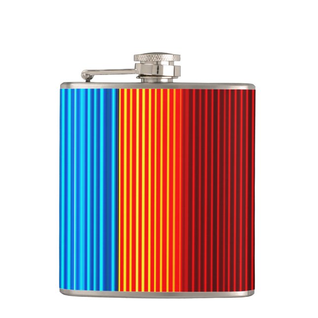 Cantil Linhas Vermelhas Amarelas Neon Azul (Frente)