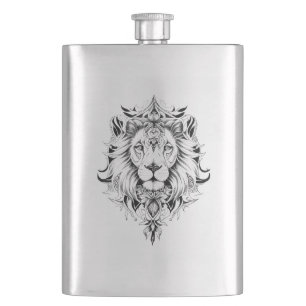 Cantil Lion Wild Animal Nature Illustration Art Tattoo