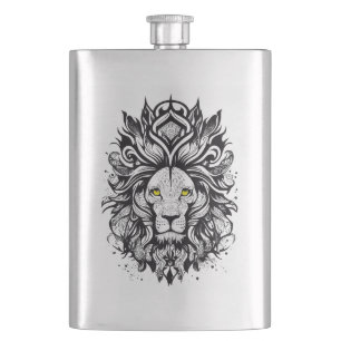 Cantil Lion Wild Animal Nature Illustration Art Tattoo