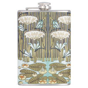 Cantil Lírios de Água,Batatas,Marsh Art Nouveau